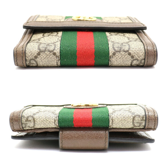 Gucci Offdia GG French Flap Wallet Supreme Canvas Leather - Picture 4 of 9